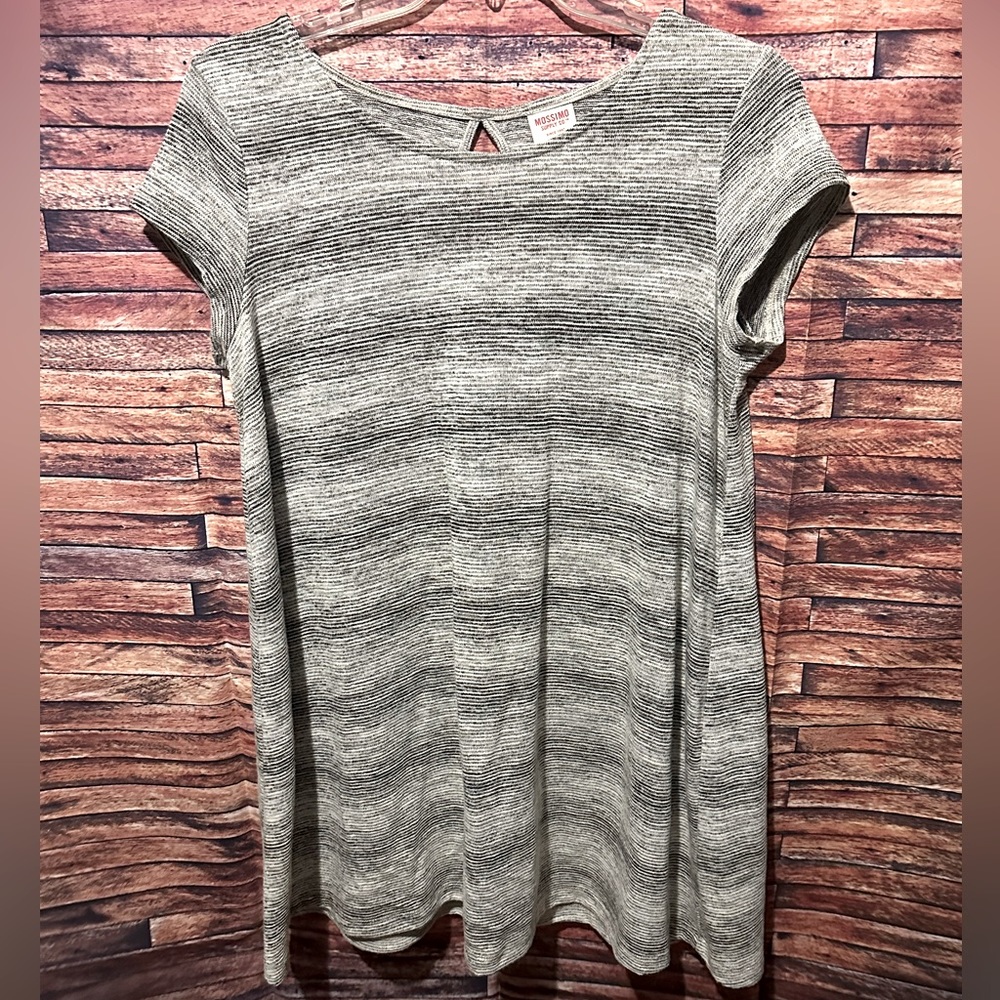 Mossimo Black & White Tunic Top